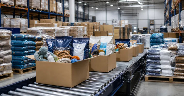 Pet products fulfilment warehouse