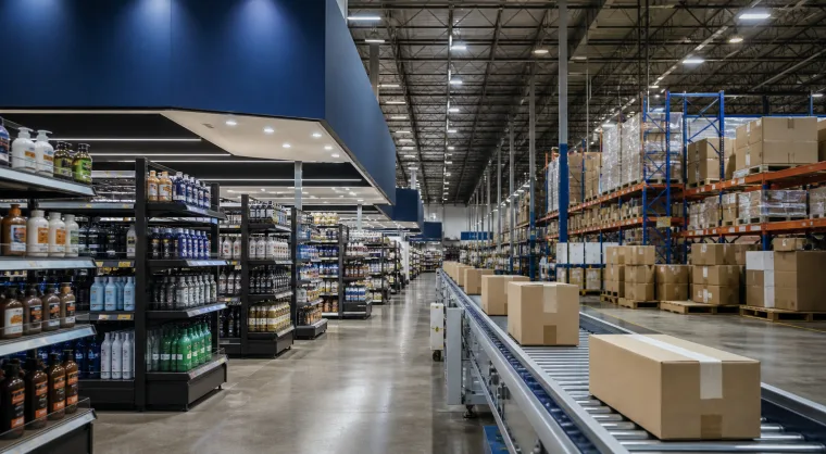 Retail chain distribution operation